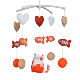[Lovely Cat] Baby Crib Bell, Handmade Musical Mobile, Baby Gift