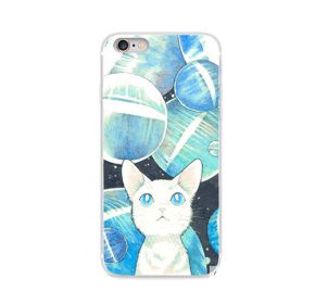 IPhone6/6S Fantasy Cell Phone Case Silicone Reliefs Protective Cover (Cat)
