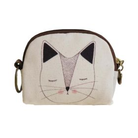 Girl Cute Cartoon Key Pocket Mini Pocket Womens Bag Wallet Cat