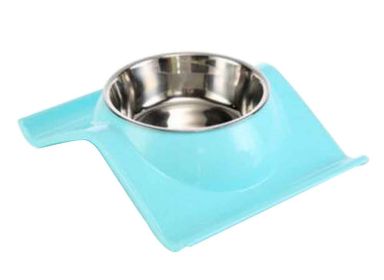 Stainless Steel Pet Bowls with Non Spill Skid Resistant Silicone Mat [H]