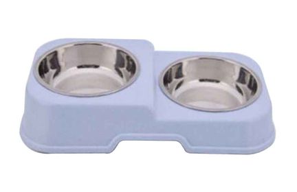Stainless Steel Pet Bowls Water and Food Feeder Non Spill Skid Resistant [F]