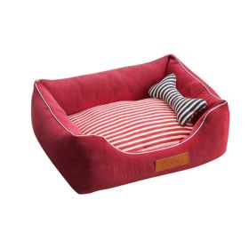 Detachable House Pet Mat Stylish Pet Bed Pet House Kennel,Pet Bolster Bed#C