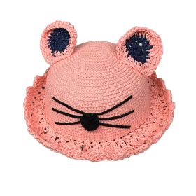 Cute Cat Design Beach Hat Beach Hat Travel Bucket Hat for Girls, C