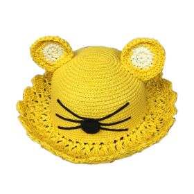 Cute Cat Design Beach Hat Beach Hat Travel Bucket Hat for Girls, E