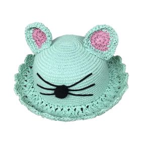 Cute Cat Design Beach Hat Beach Hat Travel Bucket Hat for Girls, G