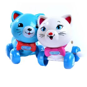 Set of 2 Cute Animals Wind-up Toy for Baby/Toddler/kids, Cat(Style Random)