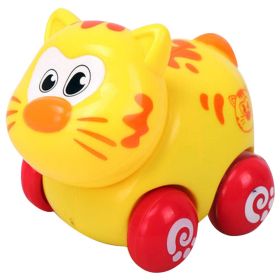 Set of 2 Cartoon Cat Car Wind-up Toy for Baby/Toddler/Kids(Multicolor)