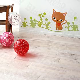Cat Grass - Large Wall Decals Stickers Appliques Home Decor