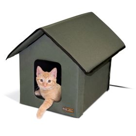 K&H Pet Products Outdoor HEATED Kitty House 22" x 18" x 17"